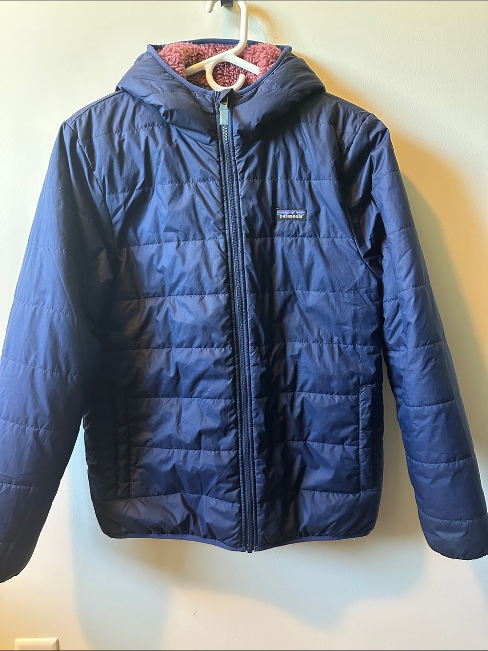 PATAGONIA Hooded Kids Puffer with Fleece Lining